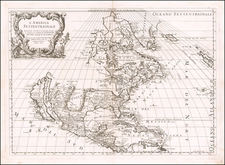 North America and California as an Island Map By Giacomo Giovanni Rossi