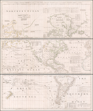 World, South America, Pacific, California and America Map By Robert Sayer  &  Bradock Mead  &  John Bennett