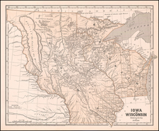 Minnesota, Wisconsin, Iowa, North Dakota and South Dakota Map By Sidney Morse  &  Samuel Breese