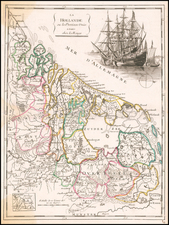 Netherlands and Luxembourg Map By Georges Louis Le Rouge