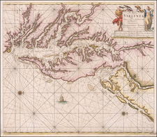 Mid-Atlantic, Southeast and Virginia Map By Johannes Van Keulen