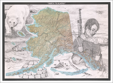 Alaska and Pictorial Maps Map By Anonymous