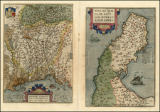 Italy Map By Abraham Ortelius