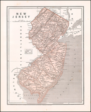 New Jersey Map By Sidney Morse  &  Samuel Breese