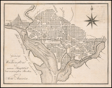 Washington, D.C. Map By Eberhard August Wilhelm von Zimmermann