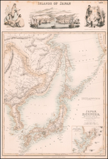 China, Japan and Korea Map By Archibald Fullarton