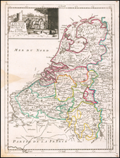 Netherlands and Luxembourg Map By Georges Louis Le Rouge