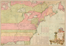 United States, New England, Mid-Atlantic, Southeast, Midwest, North America and Canada Map By John Mitchell