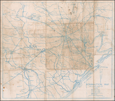 Texas Map By Vernon Guy Smylie 