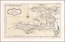 Hispaniola Map By Jacques Nicolas Bellin