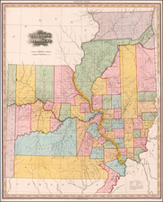 Midwest, Illinois and Missouri Map By Henry Schenk Tanner