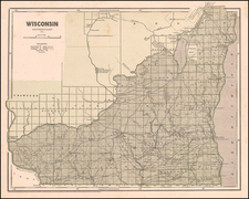 Wisconsin Map By Sidney Morse  &  Samuel Breese