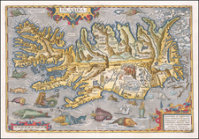 Iceland Map By Abraham Ortelius