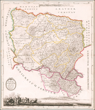 [Banat / Romania / Hungary / Serbia]  Karte von dem Banat Temeswar und einigen Districten auf Servischer seit Geographu aufgenomen von Castulus Reidl.  K. Paltz. Bayr. Ingen Capit.
