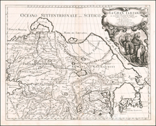 China, Central Asia & Caucasus and Russia in Asia Map By Giacomo Giovanni Rossi / Giacomo Cantelli da Vignola