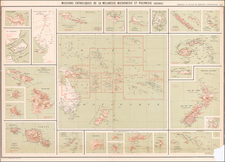 Hawaii, Other Islands, Australia & Oceania, Oceania, New Zealand, Hawaii and Other Pacific Islands Map By Journal Les Missions Catholiques