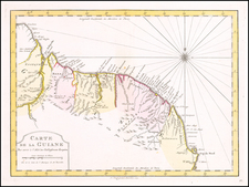 Guianas & Suriname Map By A. Krevelt