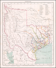 Texas Map By Carl Flemming