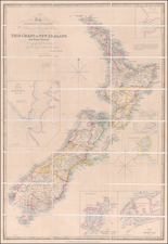 To the Right Honourable The Secretary of State for the Colonies &c. &c. &c.  This Chart of New Zealand, from Original Surveys Is respectfully Dedicated by his very obedient Servant, James Wyld.