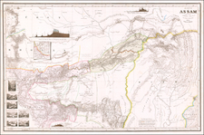 China and India Map By Heinrich Berghaus