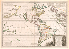 Australia & Oceania, Pacific, Oceania, California as an Island and America Map By Nicolas Sanson