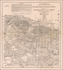 California Map By Southern Pacific Land Company