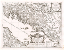 Balkans, Croatia & Slovenia, Bosnia & Herzegovina and Serbia & Montenegro Map By Giacomo Giovanni Rossi