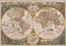 World Map By Johannes Baptista Vrients