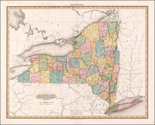 New York State Map By Henry Schenk Tanner