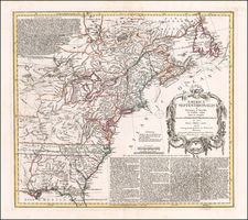 America Septentrionalis a Domino d'Anville in Galliis edita nunc in Anglia Coloniis in Interiorem Virginiam .  . . 1756