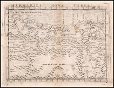 North Africa Map By Giacomo Gastaldi