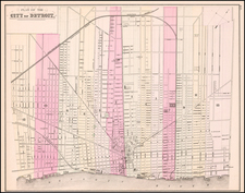 Michigan Map By Samuel Augustus Mitchell Jr.