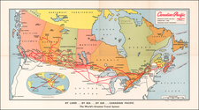 Canada Map By Canadian Pacific Railway