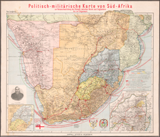 South Africa Map By Justus Perthes - Paul Langhans