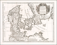 Sweden and Denmark Map By Giacomo Giovanni Rossi