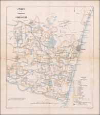 Carte de Territoire de Pondichery (Manuscript)