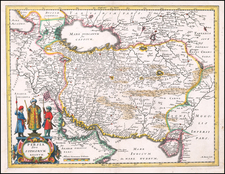 Middle East and Persia & Iraq Map By Matthaus Merian