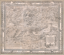 Switzerland Map By Jodocus Murer