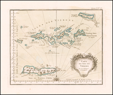 Virgin Islands Map By Jacques Nicolas Bellin