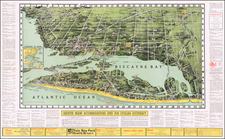 Florida and Pictorial Maps Map By Dade County Newsdealers Supply Co.