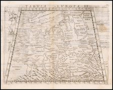  [France] Europae Tabula III   By Giacomo Gastaldi