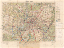 World War II and Germany Map By Reichsamt für Landesaufnahme