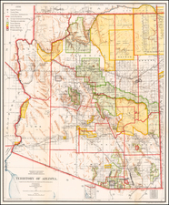 Arizona Map By General Land Office