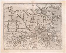 Canada Map By Cornelis van Wytfliet