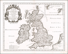 British Isles Map By Giacomo Giovanni Rossi - Giacomo Cantelli da Vignola