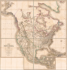 United States, North America and Canada Map By James Wyld