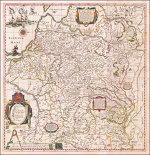 Poland, Russia, Ukraine and Baltic Countries Map By Willem Janszoon Blaeu / Hessel Gerritsz