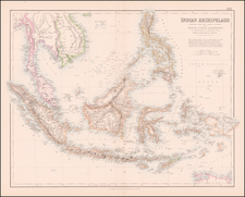 Southeast Asia, Philippines, Indonesia and Malaysia Map By Archibald Fullarton & Co.