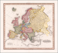 Europe Map By Henry Schenk Tanner