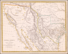 Texas, Southwest, Rocky Mountains and California Map By SDUK